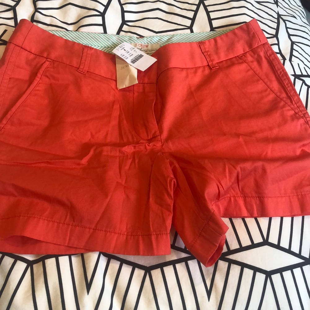 JCrew Chino 5” short. NWT. Orange color.